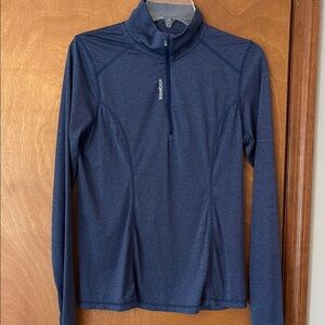 Reebok Navy Quarter-Zip Top